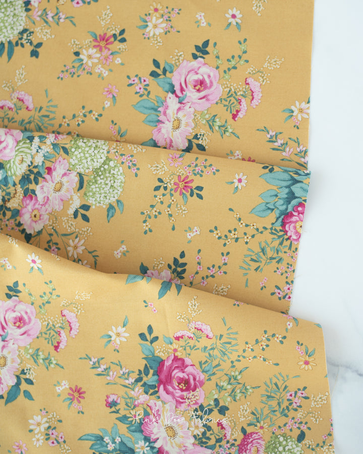Chic Escape - Wildgarden in Mustard - 100454 - Half Yard