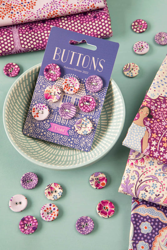 Hometown - Buttons - Plum/Grape - TIL400048