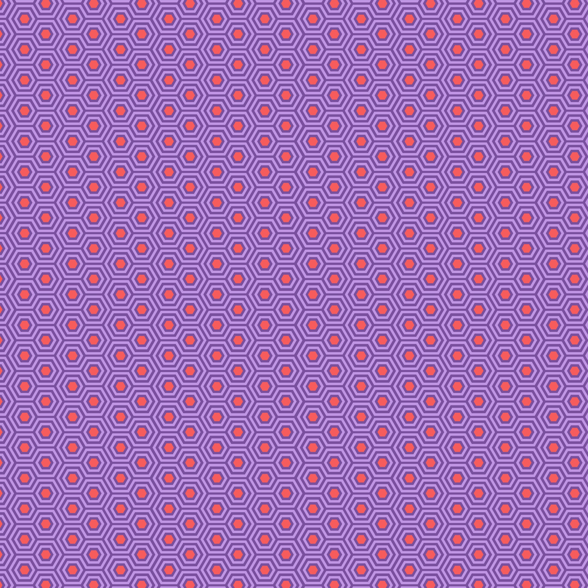 Cotton quilting fabric pattern called 'Hexy in Firefish'. Part of the 'True Colors' fabric collection. Designed by Tula Pink for fabric company Free Spirit Fabrics. SKU: PWTP150.FIREFISH. 44-45 inch width.