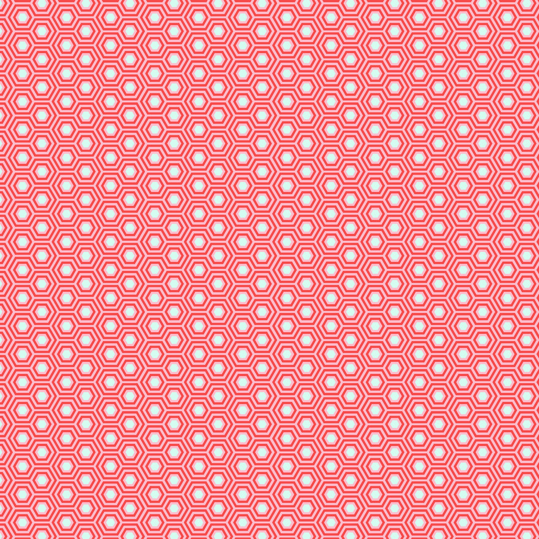 True Colors 2020 - Hexy in Flamingo - Tula Pink for Free Spirit - PWTP150.FLAMI - Half Yard
