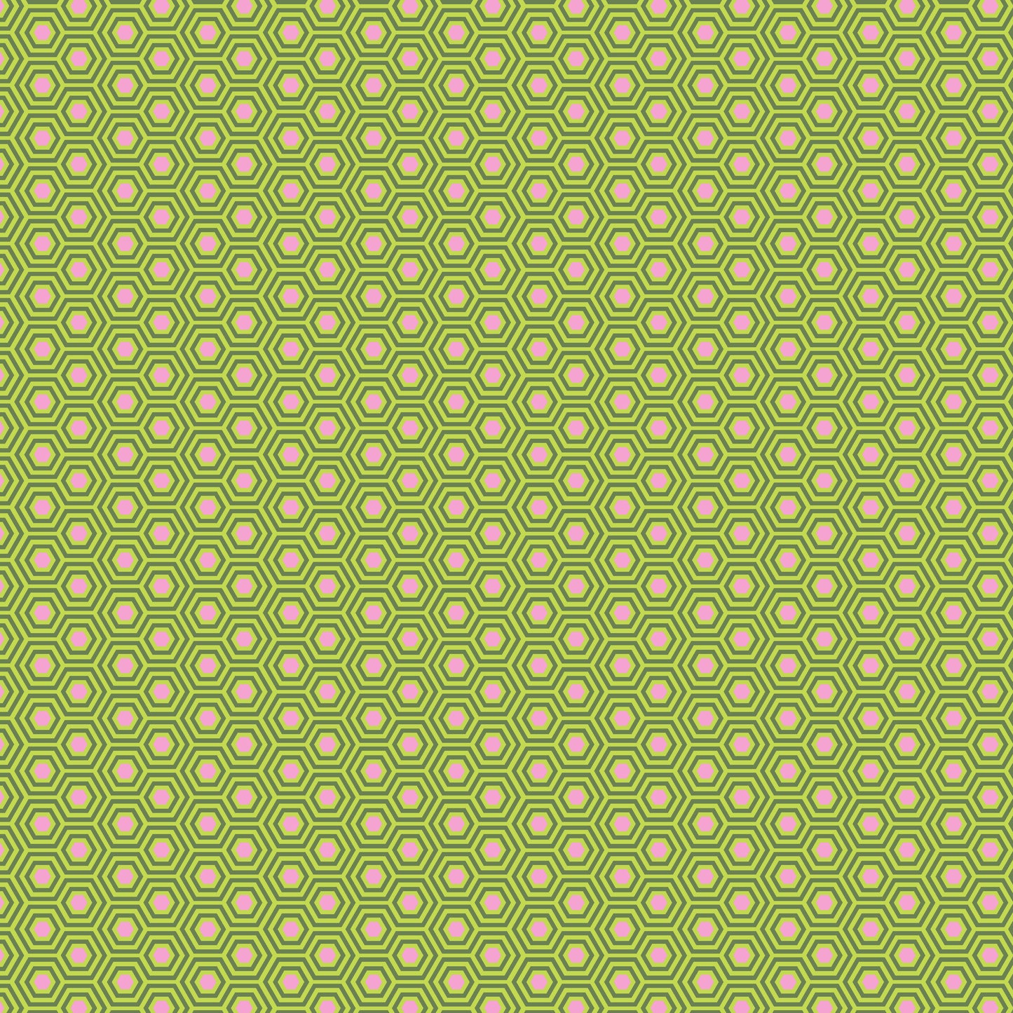 Cotton quilting fabric pattern called 'Hexy in Juniper'. Part of the 'True Colors' fabric collection. Designed by Tula Pink for fabric company Free Spirit Fabrics. SKU: PWTP150.JUNIPER. 44-45 inch width.