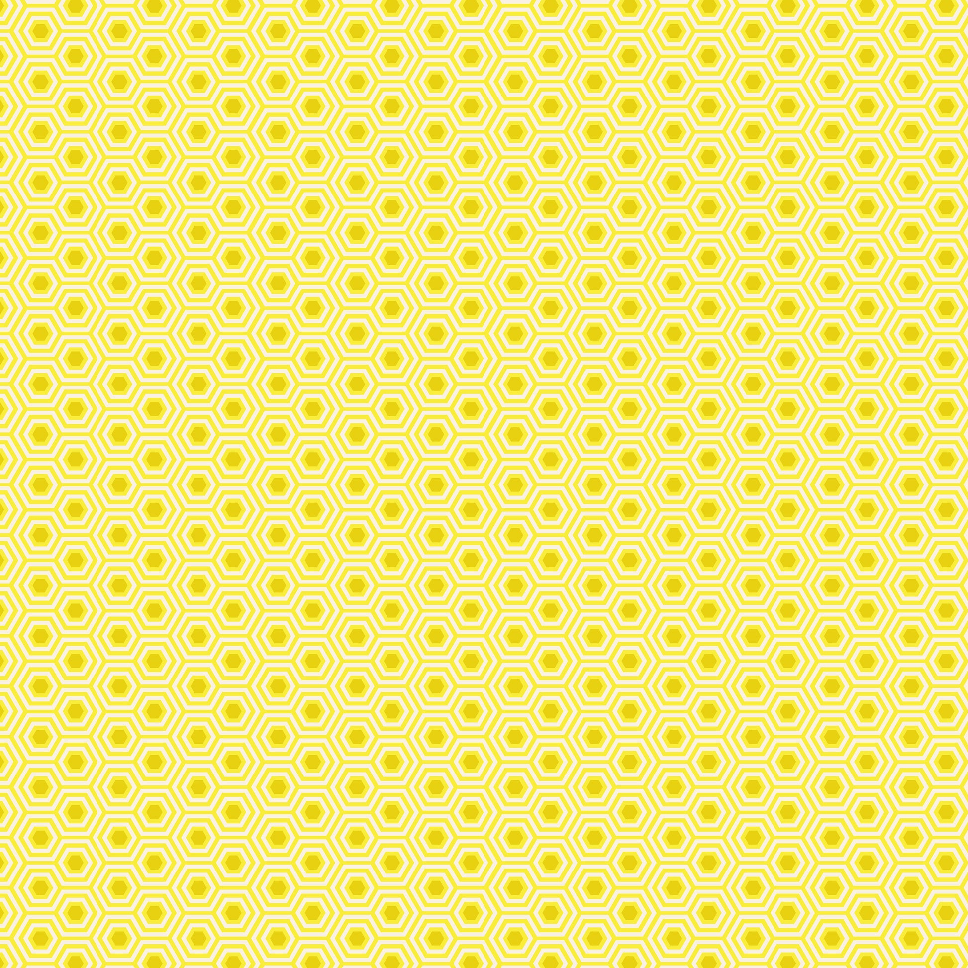 Cotton quilting fabric pattern called 'Hexy in Sunshine'. Part of the 'True Colors' fabric collection. Designed by Tula Pink for fabric company Free Spirit Fabrics. SKU: PWTP150.SUNSHINE. 44-45 inch width.