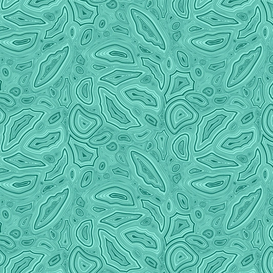 Cotton quilting fabric pattern called 'Mineral in Aquamarine'. Part of the 'True Colors' fabric collection. Designed by Tula Pink for fabric company Free Spirit Fabrics. SKU: PWTP148.AQUAMARINE. 44-45 inch width.
