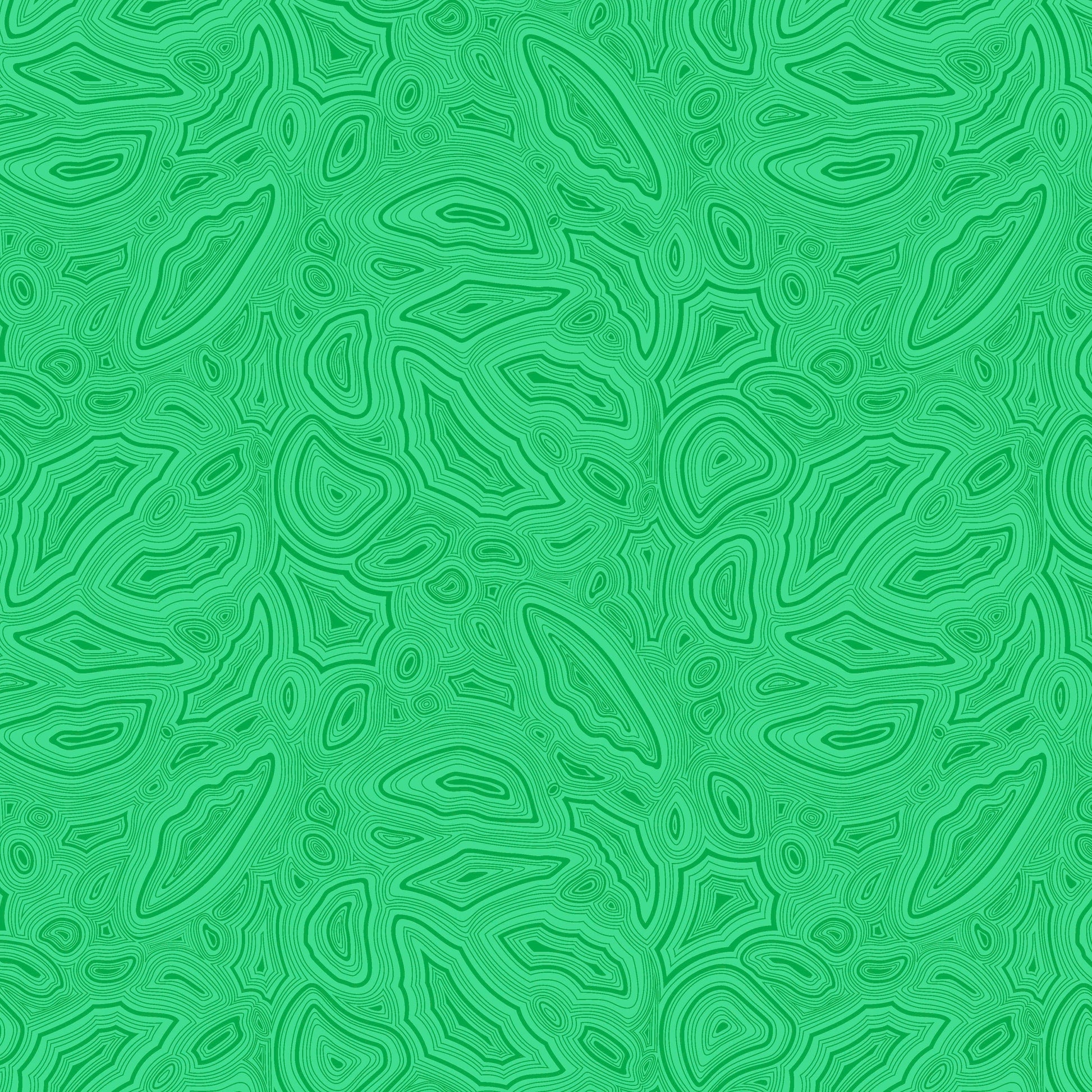 Cotton quilting fabric pattern called 'Mineral in Emerald'. Part of the 'True Colors' fabric collection. Designed by Tula Pink for fabric company Free Spirit Fabrics. SKU: PWTP148.EMERALD. 44-45 inch width.