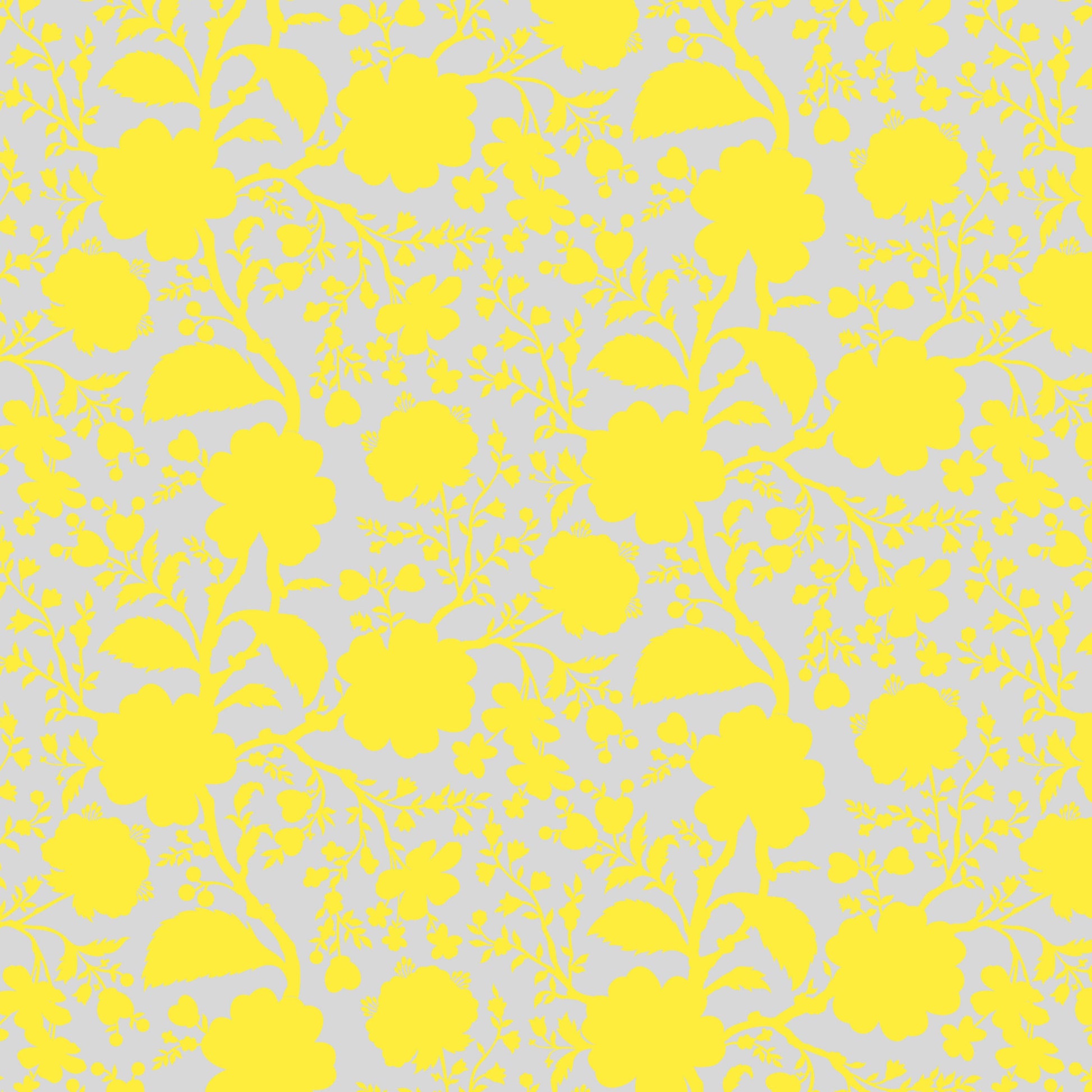 Cotton quilting fabric pattern called 'Wildflower in Daisy'. Part of the 'True Colors' fabric collection. Designed by Tula Pink for fabric company Free Spirit Fabrics. SKU: PWTP149.DAISY. 44-45 inch width.