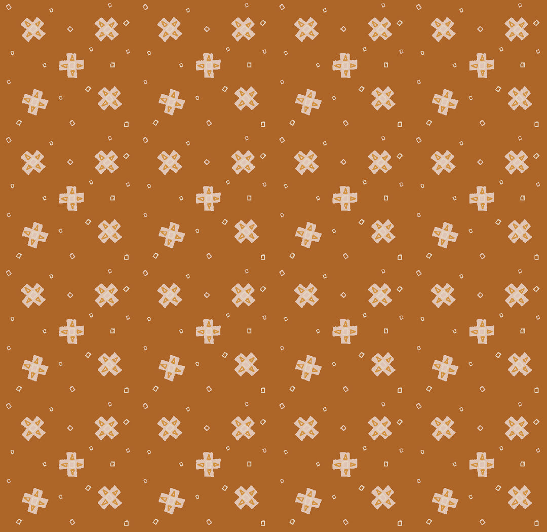 Cotton quilting fabric pattern called 'Highland in Basin'. Part of the 'South Sister' fabric collection. Designed by Ash Cascade for fabric company RJR Fabrics. SKU: AC302-BA1. 44-45 inch width.