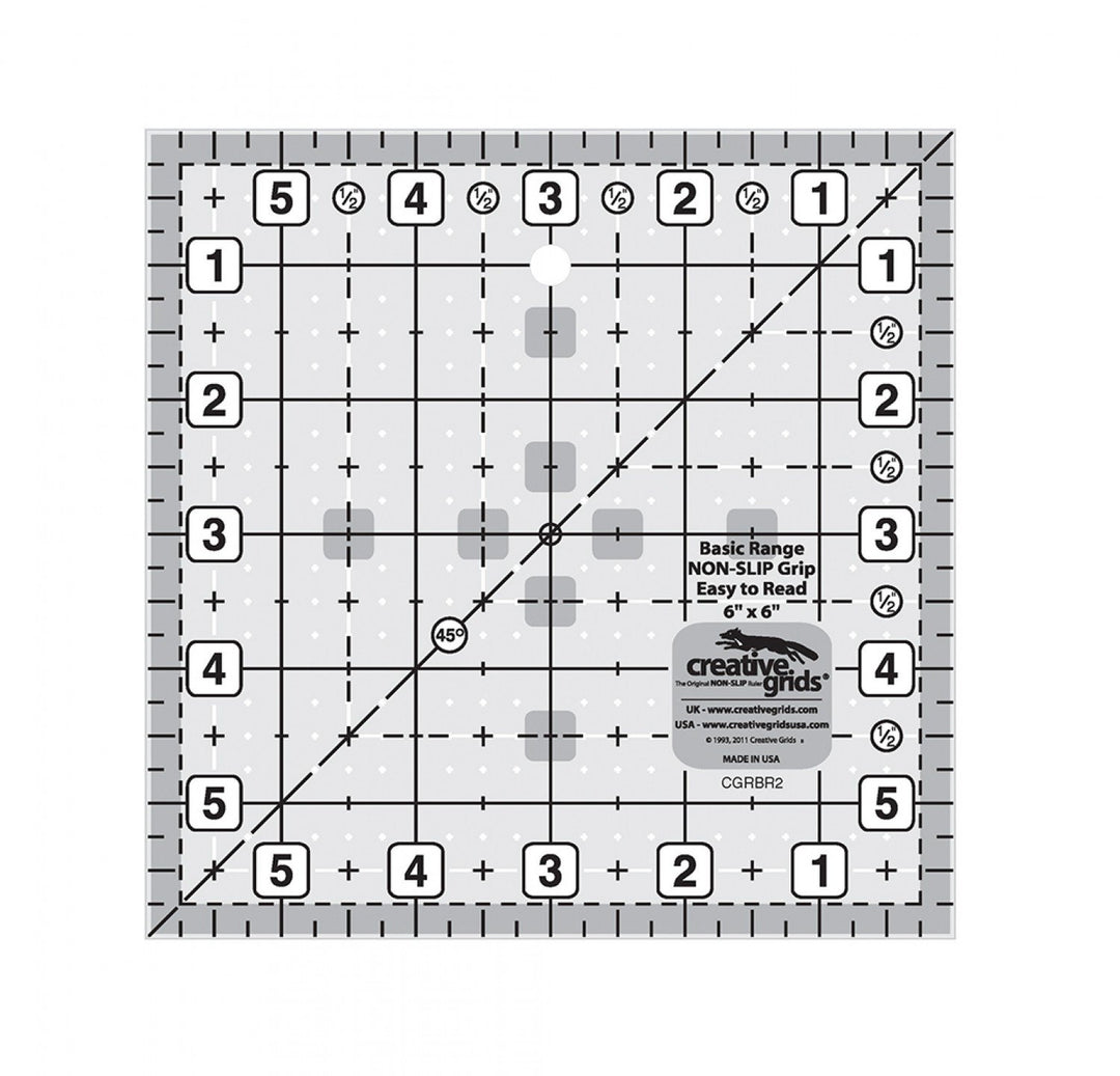 Fiskars Diagonal Folding Ruler - 8 x 8 Triangle