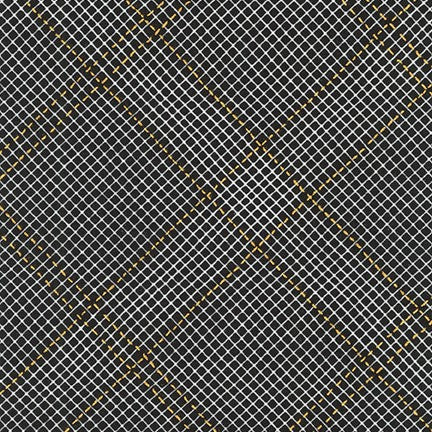 Collection CF - Diamond Grid in Black - Carolyn Friedlander - AFRM-19932-2 - Half Yard