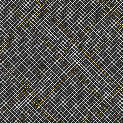 Cotton quilting fabric pattern called 'Diamond Grid in Black'. Part of the 'Collection CF' fabric collection. Designed by Carolyn Friedlander for fabric company Robert Kaufman. SKU: AFRM-19932-2. 44-45 inch width.