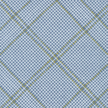 Cotton quilting fabric pattern called 'Diamond Grid in Shitake'. Part of the 'Collection CF' fabric collection. Designed by Carolyn Friedlander for fabric company Robert Kaufman. SKU: AFRM-19932-383. 44-45 inch width.