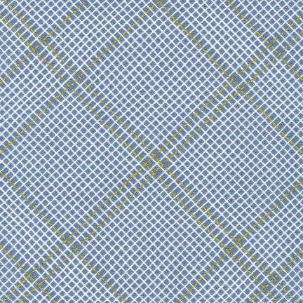 Cotton quilting fabric pattern called 'Diamond Grid in Shitake'. Part of the 'Collection CF' fabric collection. Designed by Carolyn Friedlander for fabric company Robert Kaufman. SKU: AFRM-19932-383. 44-45 inch width.