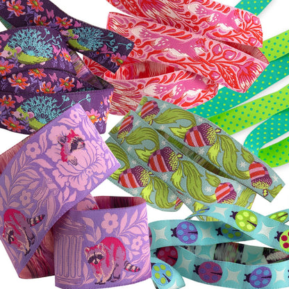 Renaissance Ribbons - Tiny Beasts in Glimmer Designer Ribbon Pack
