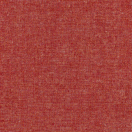 Essex Linen - Metallic Yarn Dyed in Ruby - E105-352 - Half Yard
