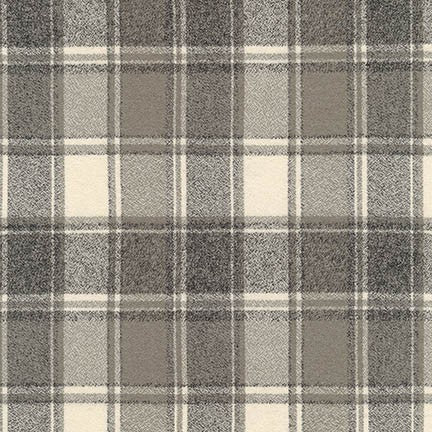 Mammoth Flannel - Plaid in Iron - Robert Kaufman - SRKF-16428-295 - Half Yard