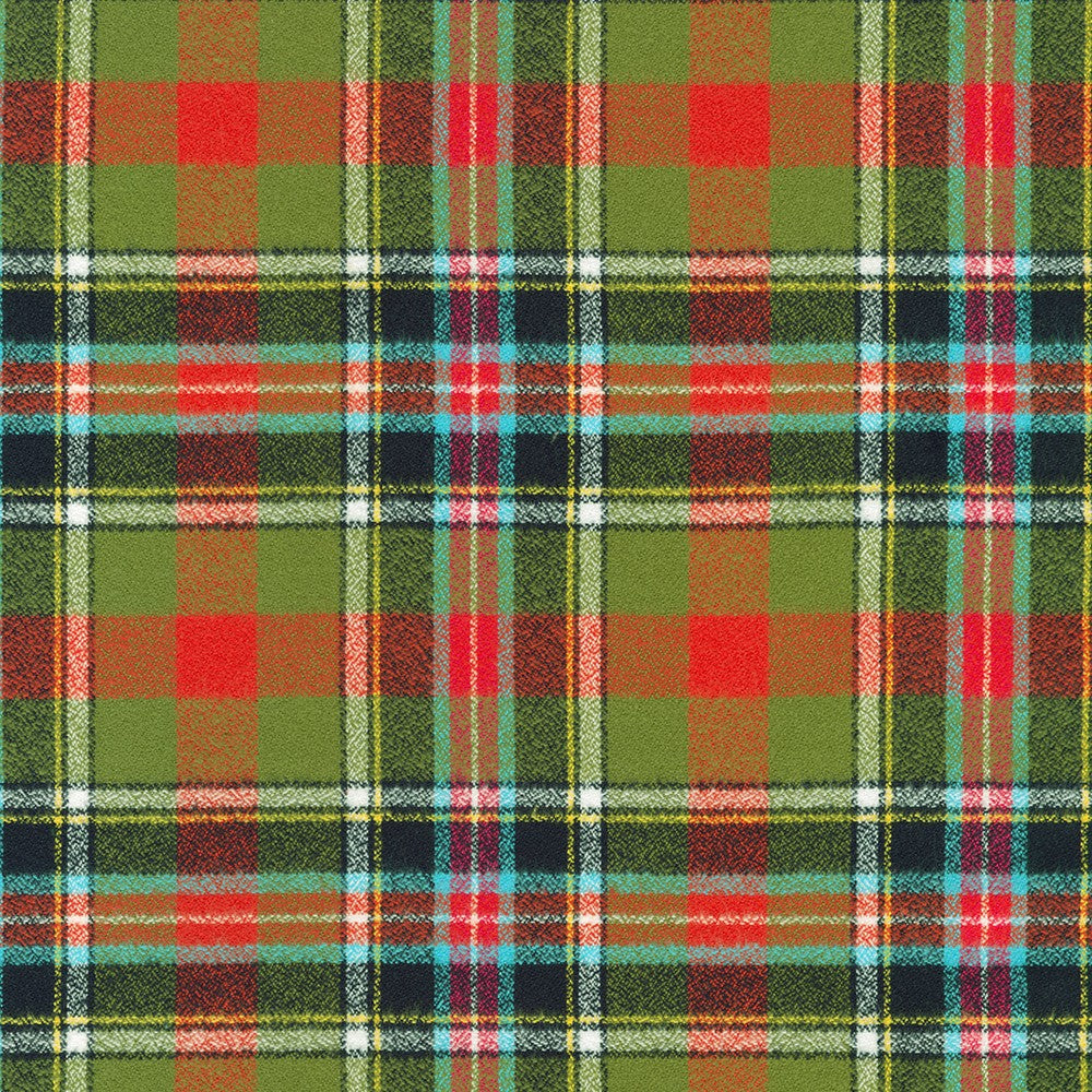 Mammoth Flannel - Plaid in Park - Robert Kaufman - SRKF-21390-269 - Half Yard