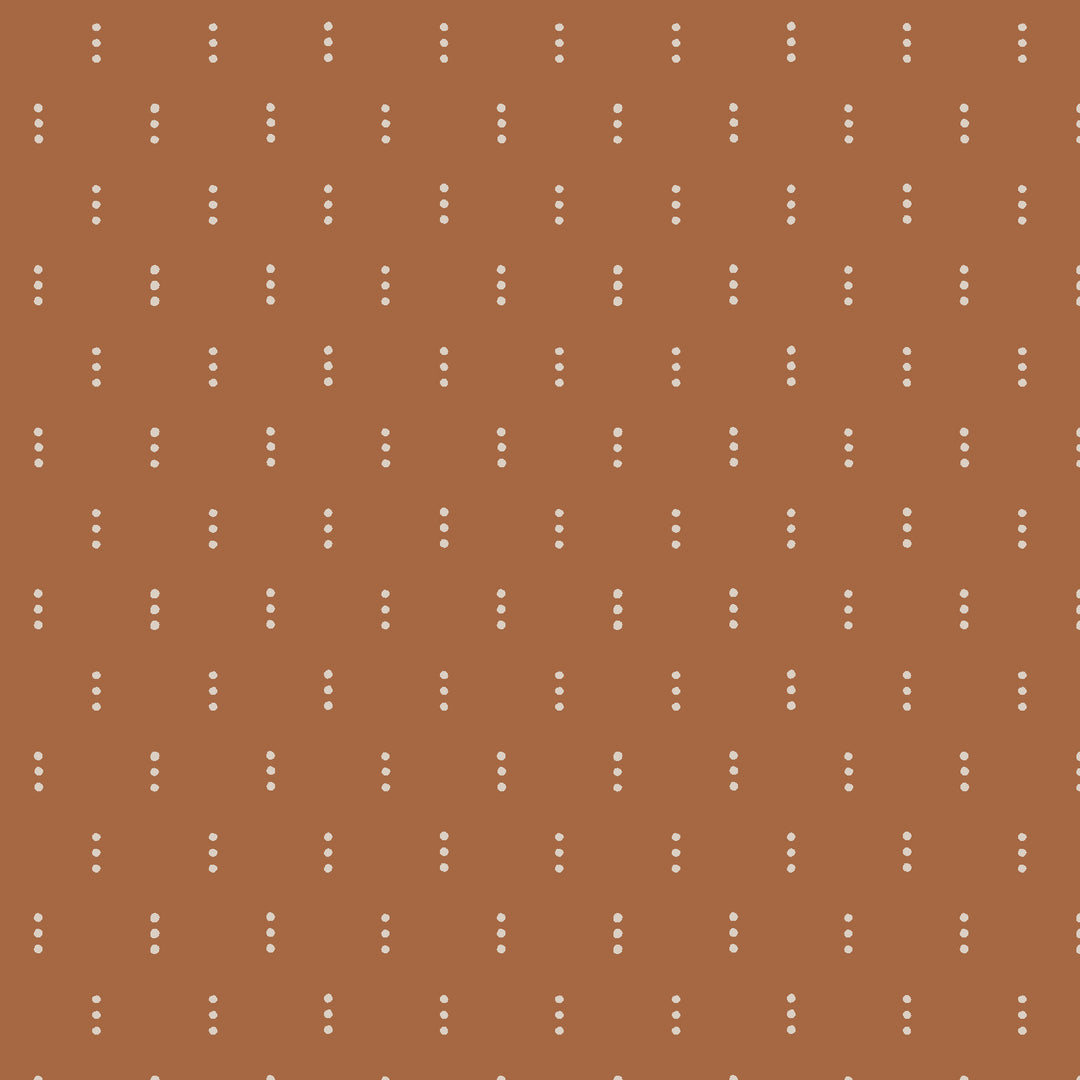 Get Out and Explore - Three Dots in Clay - Mint Tulip for Cotton + Steel - MT103-CL2 - Half Yard