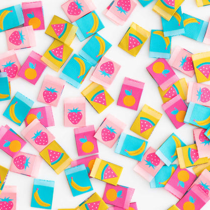 Sarah Hearts - Summer Fruits - Sewing Woven Clothing Label Tags - SH834250