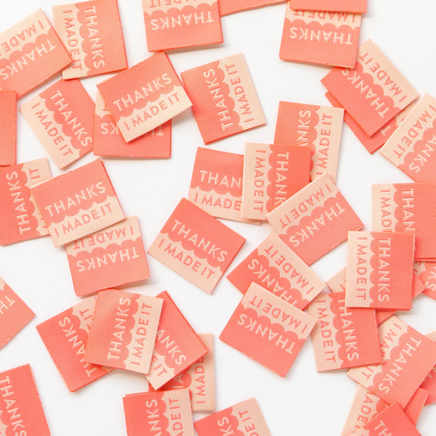 Sarah Hearts - Thanks I Made It - Sewing Woven Clothing Label Tags - SH960226