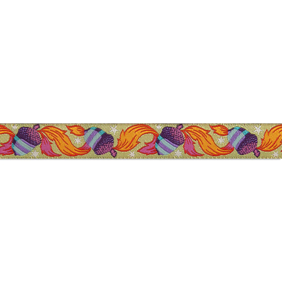 Renaissance Ribbons - Oh Nuts! Green 5/8" - One Yard