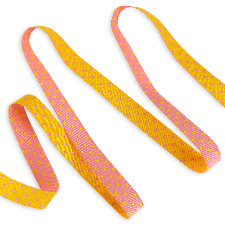 Renaissance Ribbons - Tula Pink Tiny Beasts - Reversible Dots Flare 3/8" - TK-105D/10mm col 2_y - One Yard