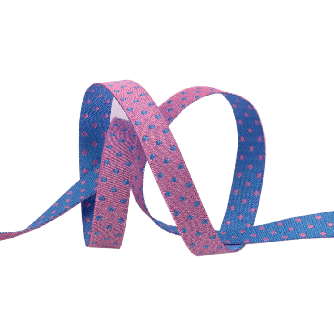 Renaissance Ribbons - Tula Pink Tiny Beasts - Reversible Dots Tula 3/8" - TK-105D/10mm col 4_y - One Yard