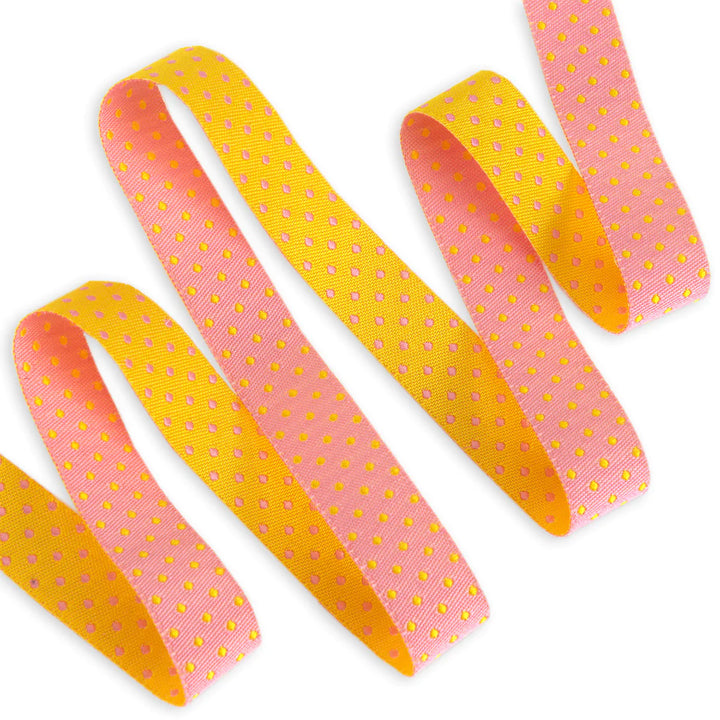 Renaissance Ribbons - Tula Pink Tiny Beasts - Reversible Dots Flare 5/8" - TK-105D/16mm col 2_y - One Yard