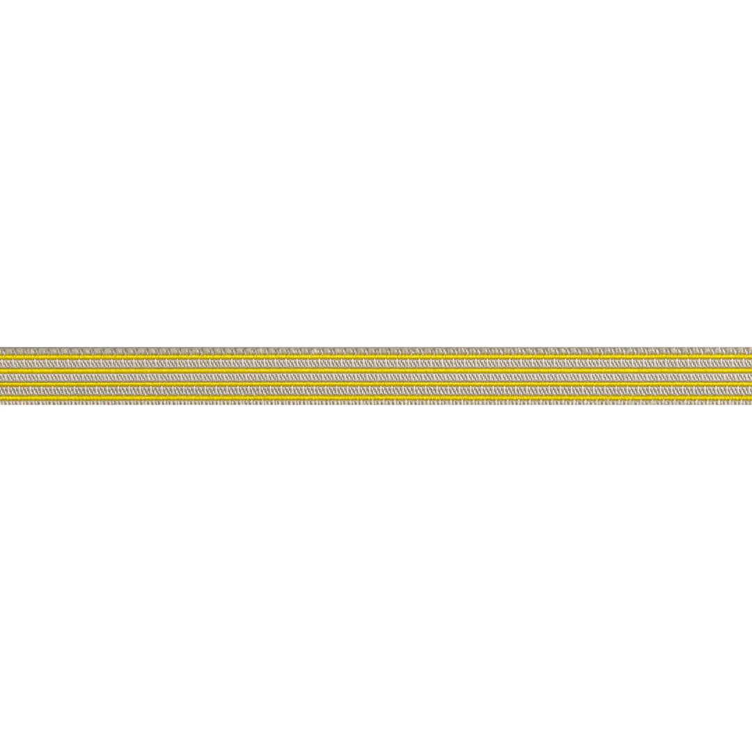 Renaissance Ribbons - Reversible Stripes Spark 3/8" - One Yard