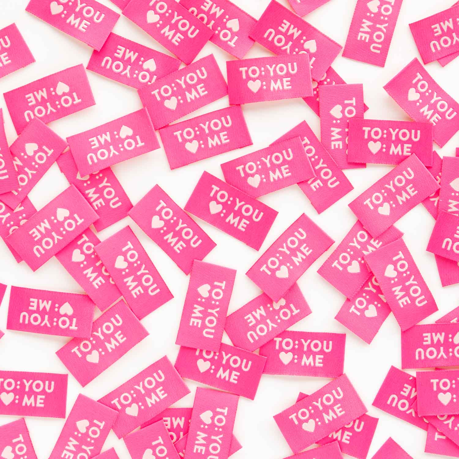 Sarah Hearts - To You Love Me - Sewing Woven Clothing Label Tags - SH070597